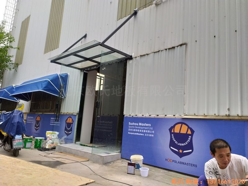 江蘇昆山市博瑞祥汽車一站服務(wù)運(yùn)動地板施工案例